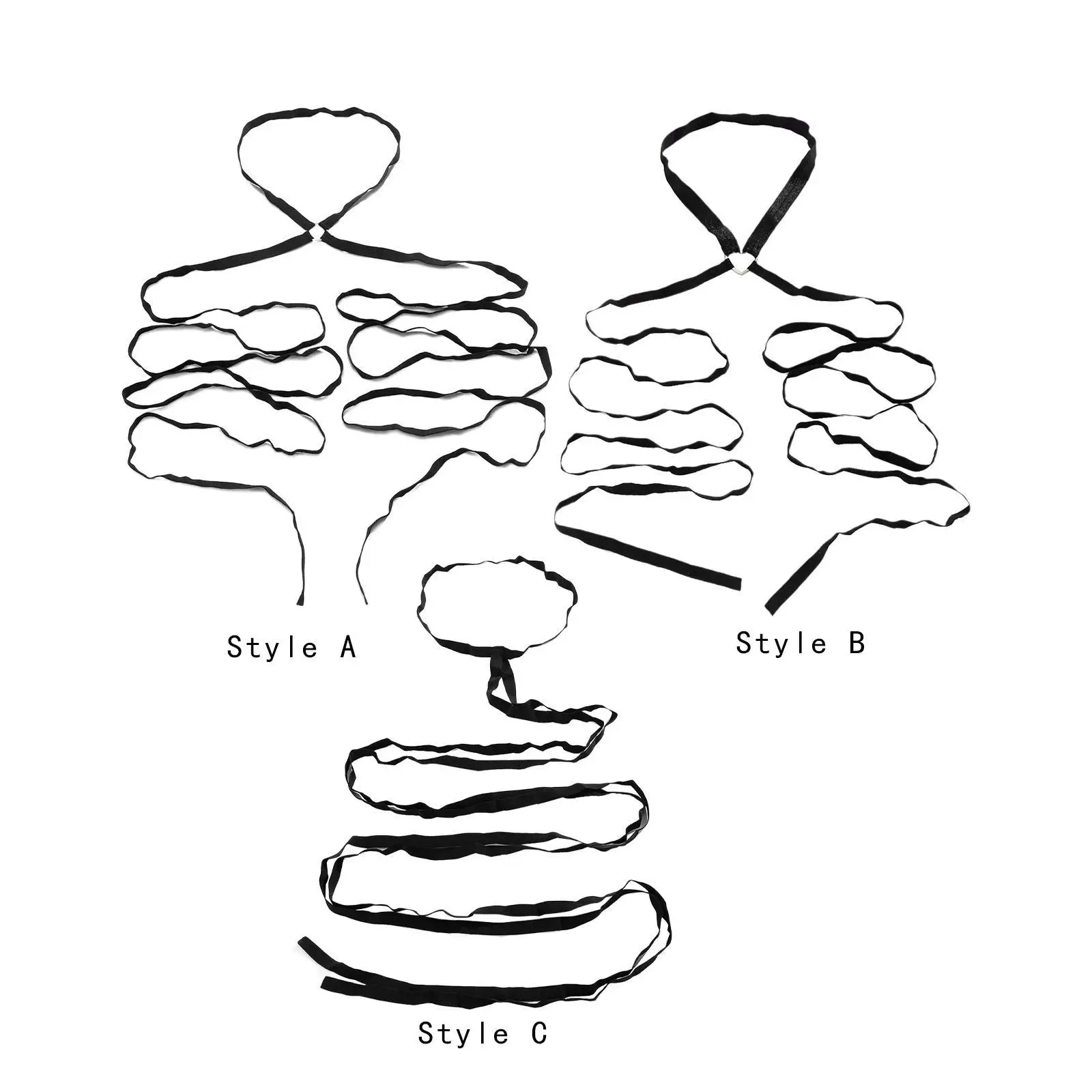 Leg Wrap Leg Loop Leg Chain Multilayer Elastic for Dancing Cosplay Halloween