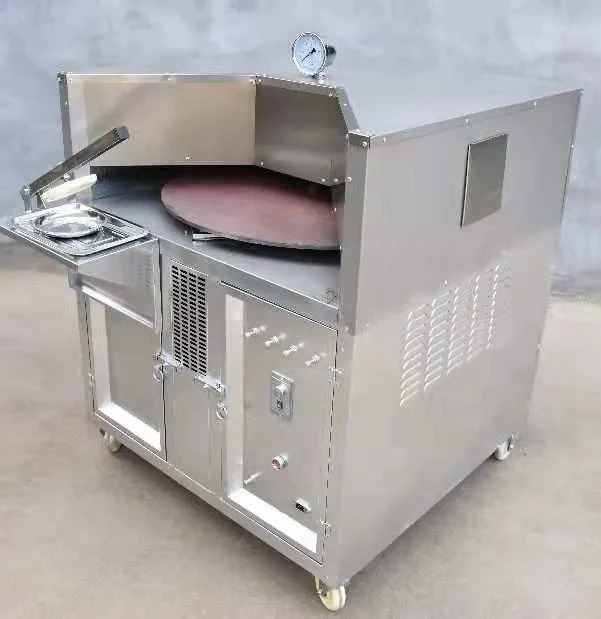 Small Commercial Sale Semi Automatic Tandoor Roti Rolling Baking Maker Round Bread Making Machine