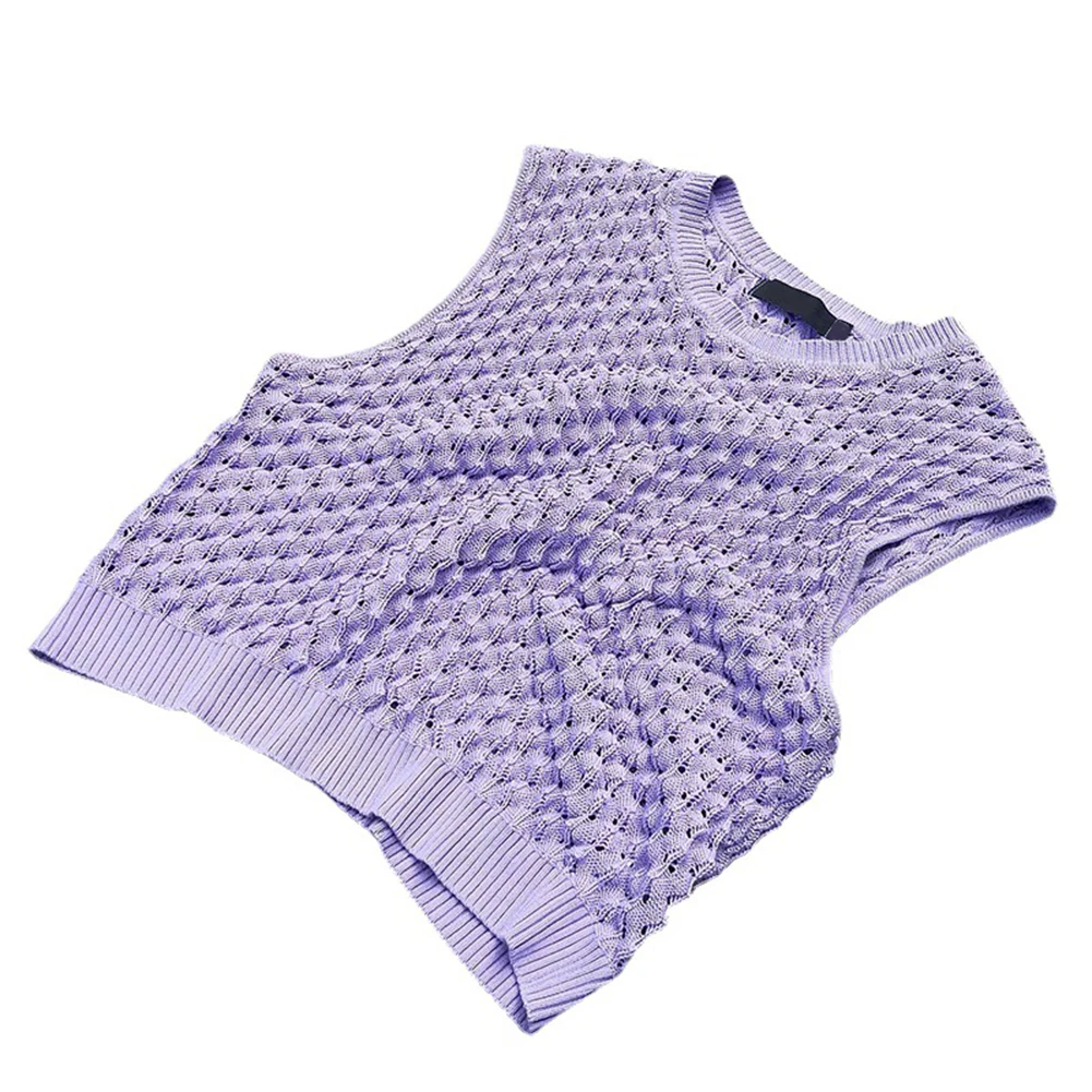 Purple Knitted Mesh Tank Top M - огляд і ціна Summer Vacation Clothing Men