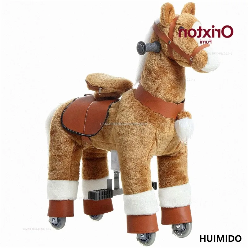 Amusement Park Horse Riding Toys Children's Animal Horse Riding Walking Toys Mechanical Horse Riding For Sale