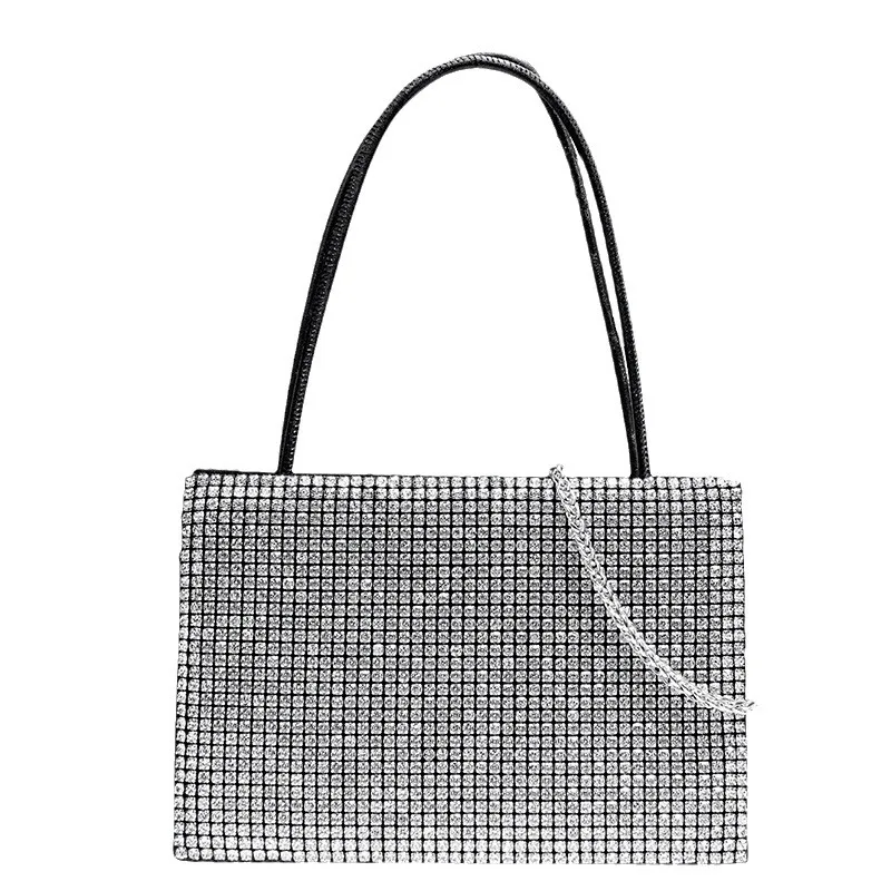Diamond-encrusted Handbag Women's Bag Spring Women's Fashion Chain Single Shoulder Oblique Span Dinner Bag Bolso De Fiesta Mujer