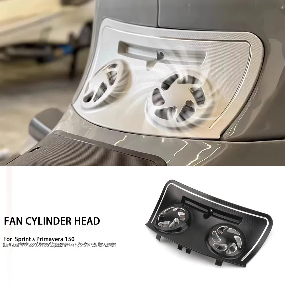 

aluminum Motorcycle Scooter Cylinder Head Protector Cover Decorative Guard 4 colors For VESPA Sprint 150 Primavera 150