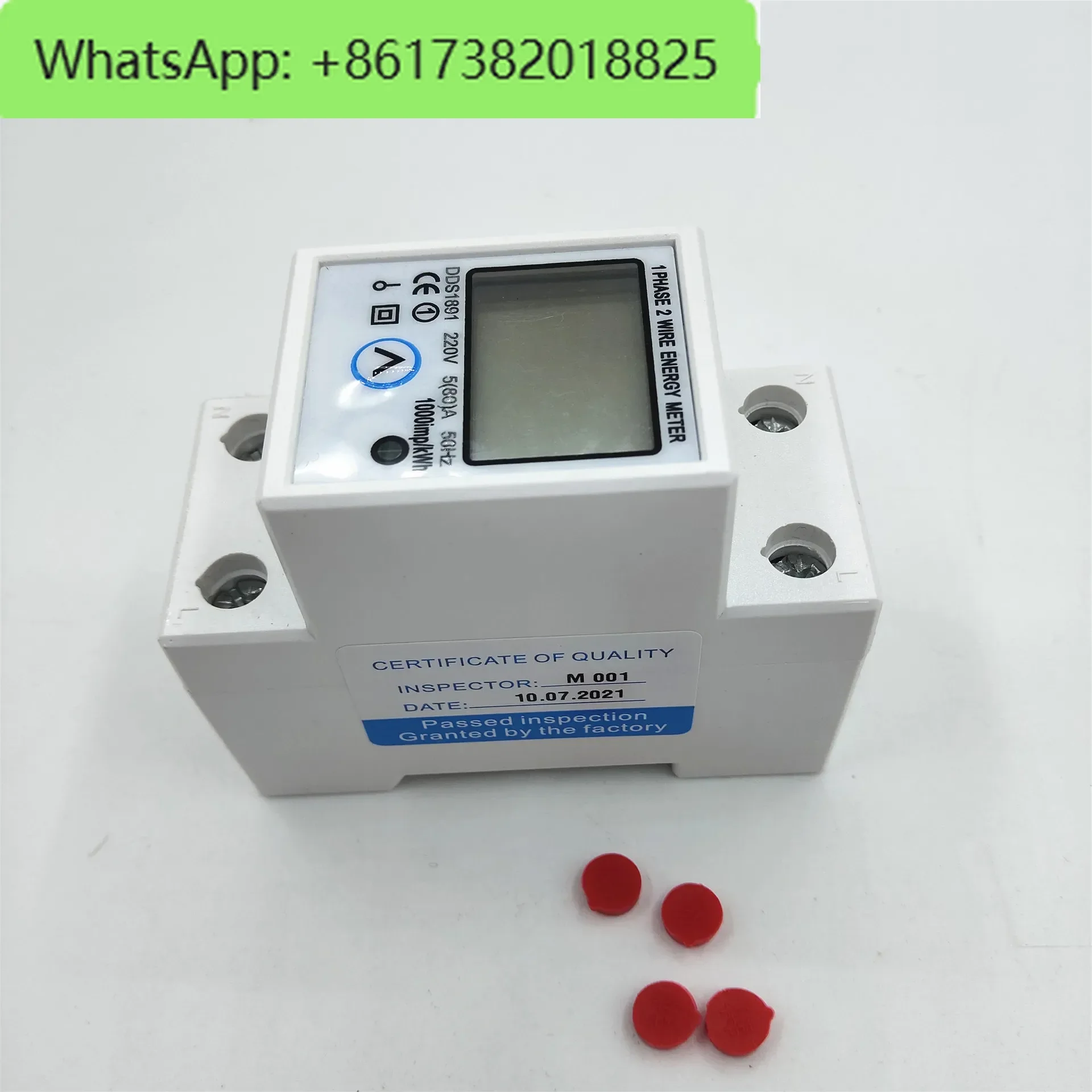 

Intelligent backlight watt-hour meter DDS1891 single-phase 220V guide rail type digital display air conditioner energy meter