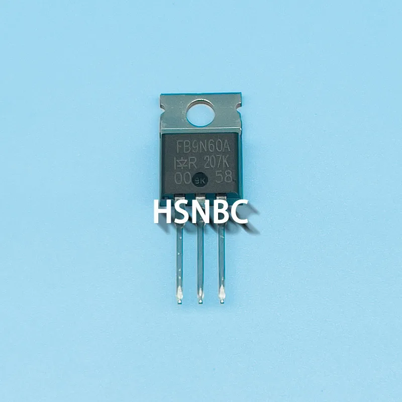 Transistor de potência do MOSFET, IRFB9N60APBF, IRFB9N60A, FB9N60A, TO-220, 600V, 9.2A, 100% original, importado, 10 PCes pelo lote