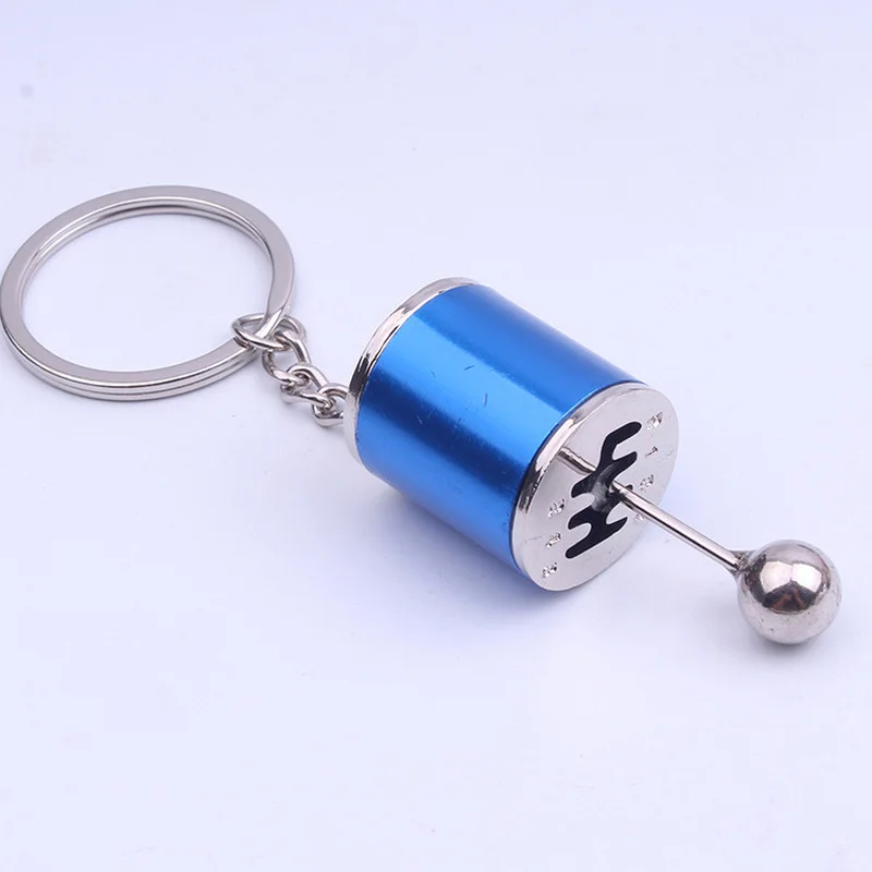 Metal AntiStress toy Creative Car 6 Speed Gearbox Gear Fidget Toy Fob Keyring Shift Racing Tuning Model Keychain Novelty Car Toy