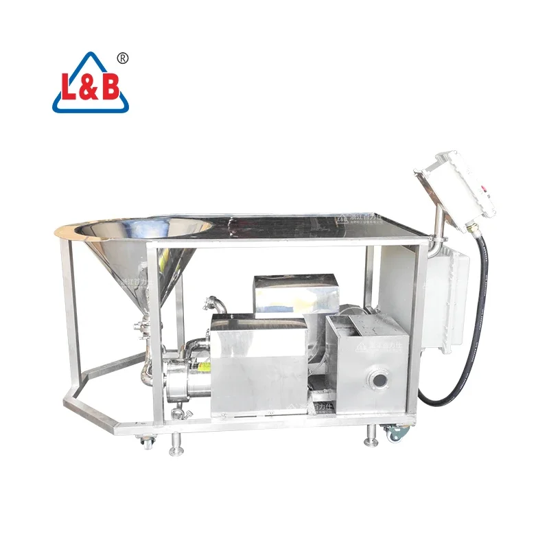 explosion-proof in-line high shear liquid powder mixer Batch Homogenizer Emulsifier Mixer Xanthan Gum Powder Liquid Mixer