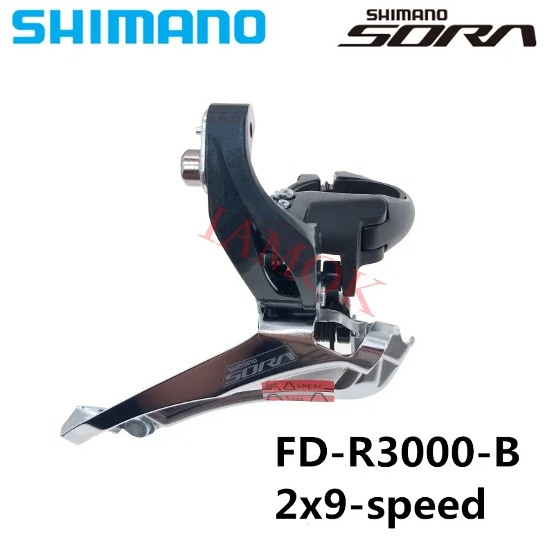 SHIMANO SORA FD-R3000-B Clamp Band Mount Front Derailleur Iamok Road Bicycle 2x9-speed 34.9mm Derailleurs Bike Parts