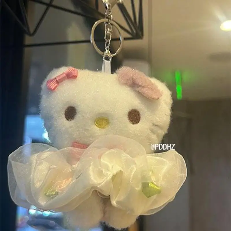 

Hello Kitty Christmas Present Sanrio Cute Kawaii Cartoon Key Chain Anime Creative Student Ornament Handbag Keychain Decoration