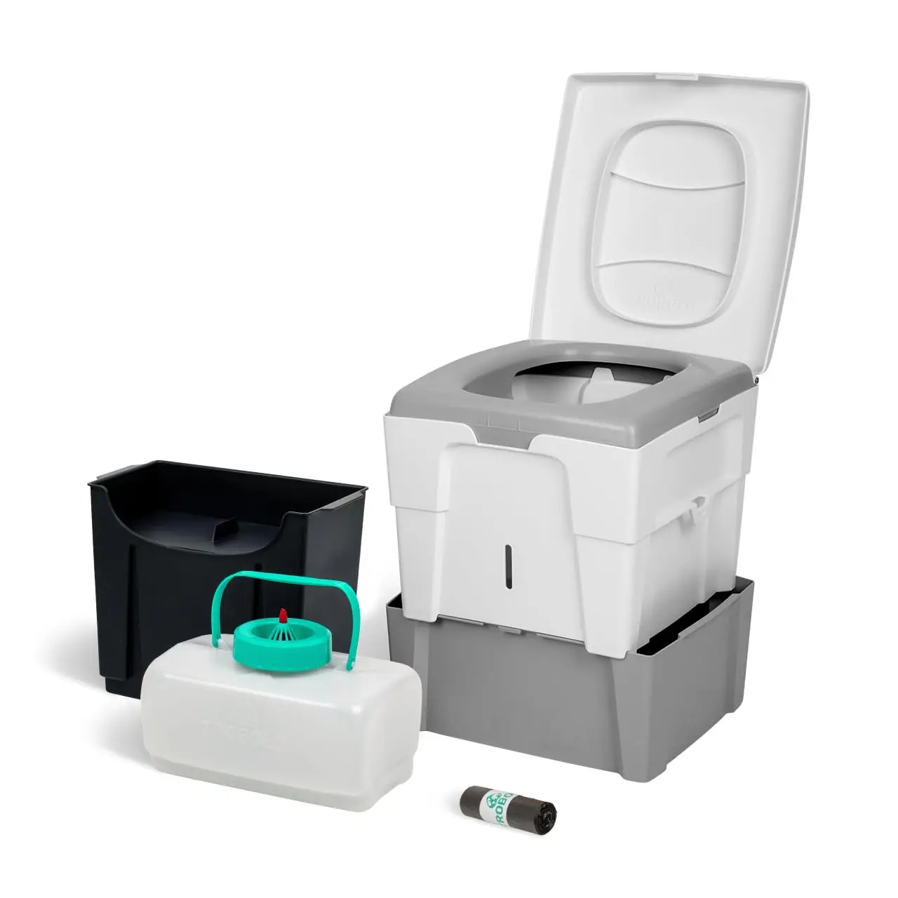 WandaGO Composting Toilet, Portable Outdoor Camping Toilet, Urine Diverting Dry Toilet With Height Adjustment