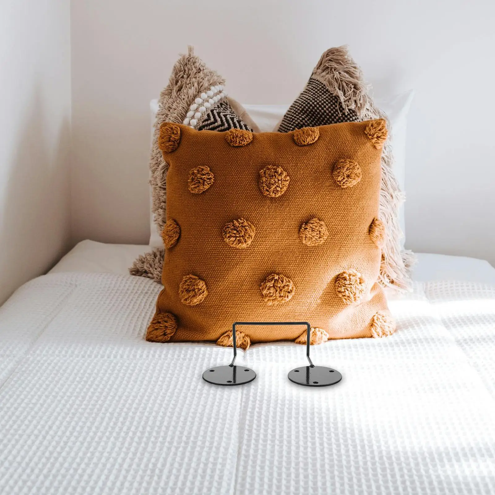 2 Pcs Mattress Retainer Non Slip Gripper Keep Skin for Metal Frame Adjustable Bed with Iron Gaskets