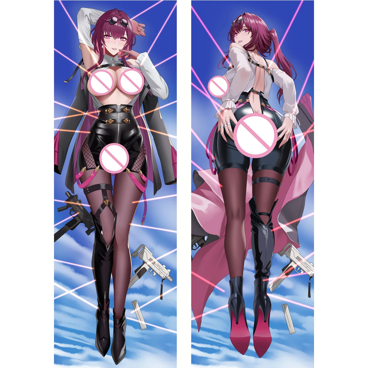 Anime Game Kafka Honkai Dakimakura Alhaitham Pillow Cover Purple Hair Cosplay Characters Long Life Size Body Pillowcase