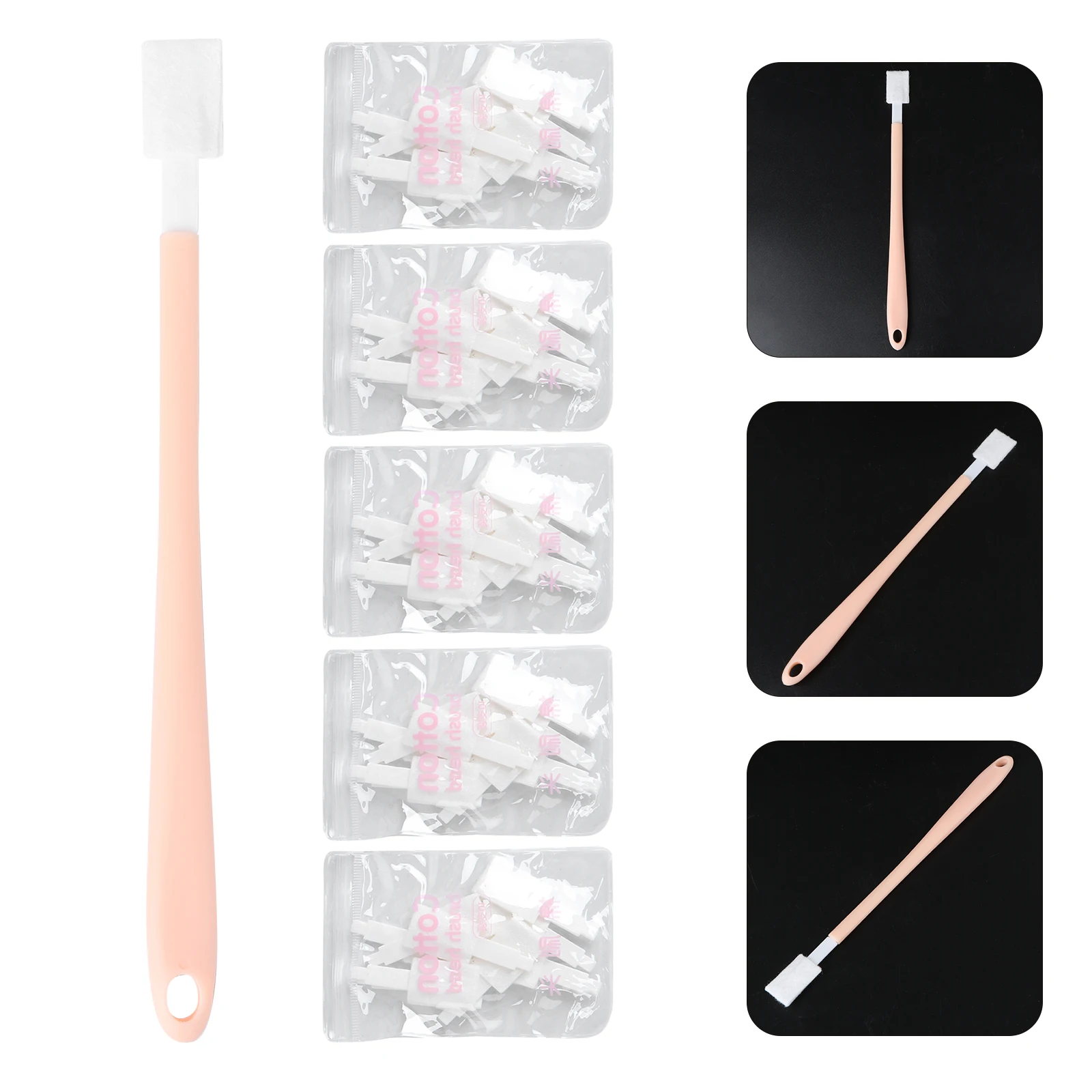 

Toilet Brush Set Resin Cotton Head Removable Disposable Replacement Long H Cleaning Tools for Bathroom Home Use