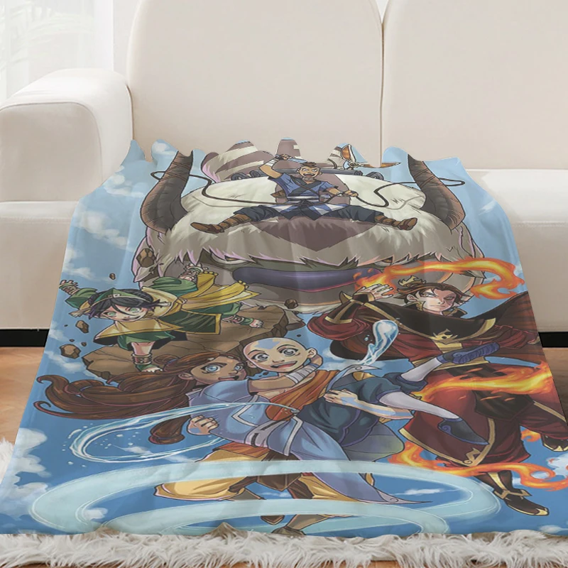 Warm Winter Blankets H-Avatar The Last Airbenders Microfiber Bedding Fluffy Soft Blankets King Size Blanket Knee Bed Camping Nap