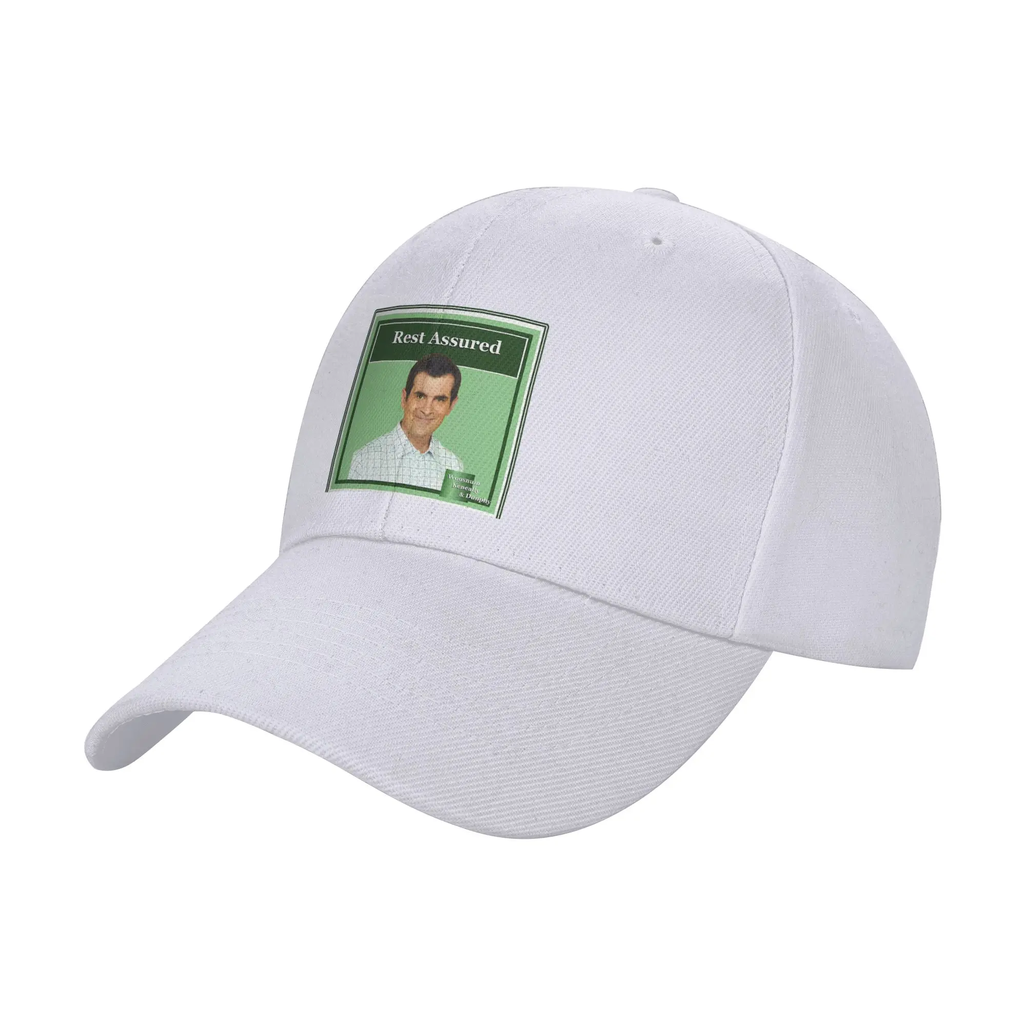 Fashion Phil Dunphy rest assured Curved Brim Baseball Cap Denim Outdoor Hat Caps