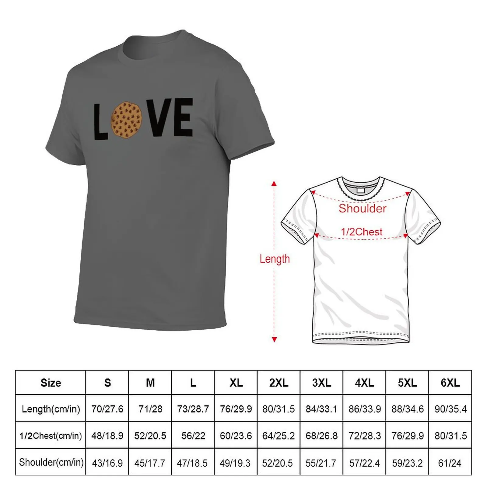 LOVE Cookies T-Shirt Personalized t-shirt blacks Clothing boys whites men tshirt