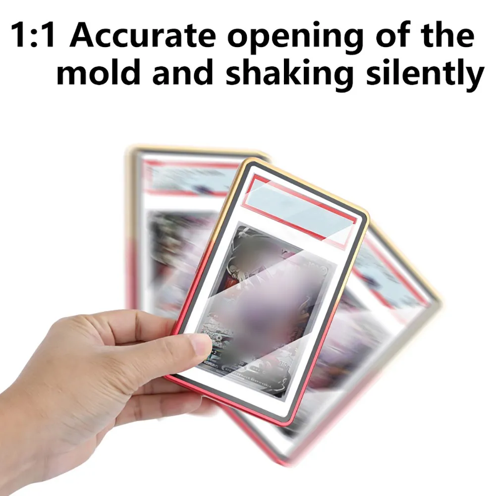 Gradient Color Aluminum Alloy Graded Cards Protector Case For PSA 35PT,UV & Scratch Resistant Trading Card Bumper Display Holder