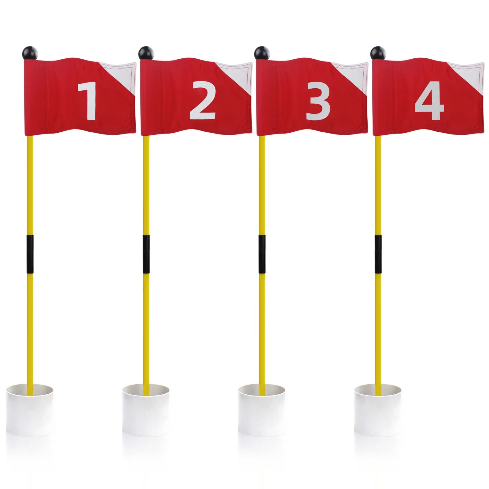 

Crestgolf Golf Hole Cup and Flag Stick Putting Green Flagstick Cups for Yard Golf Flag Hole Cup Set Perfect Gift