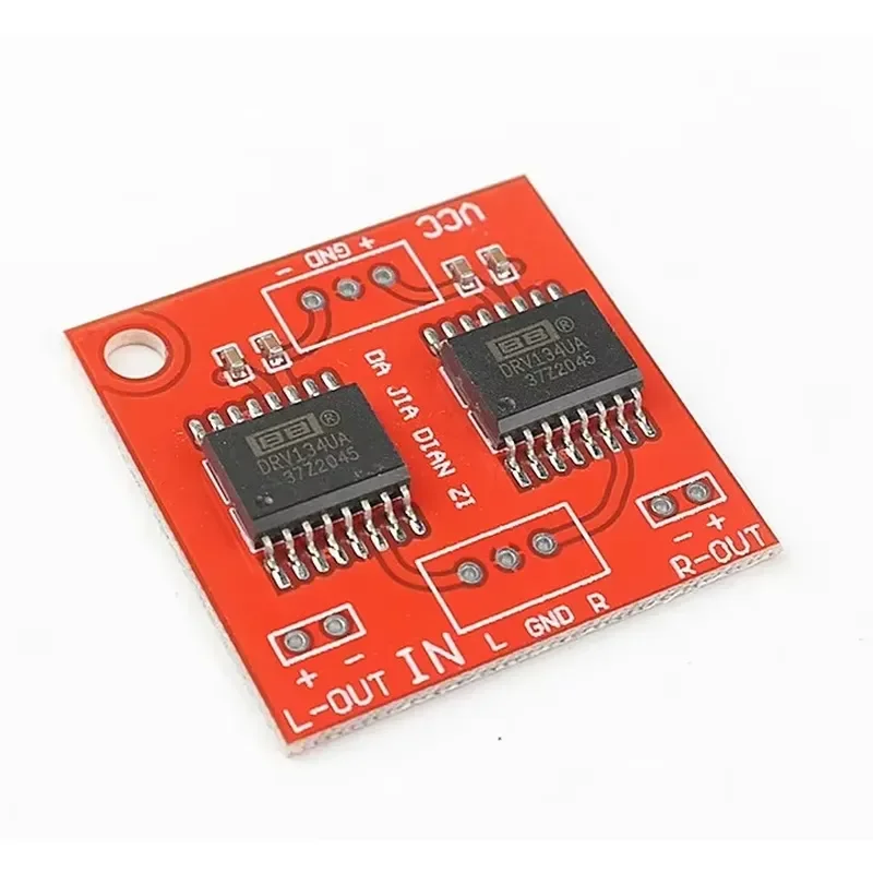 Dual Channel DRV134 Unbalanced To Balance Board Use For Balanced Input Power Amplifier Board NEW