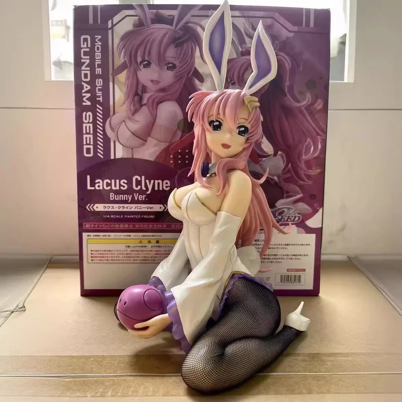 

In Stock 30cm Anime Freeing Mobile Suit Gunsdam Seed Lacus Clyne Bunny Girl Action Figure Toys Model Gifts Desktop Ornaments