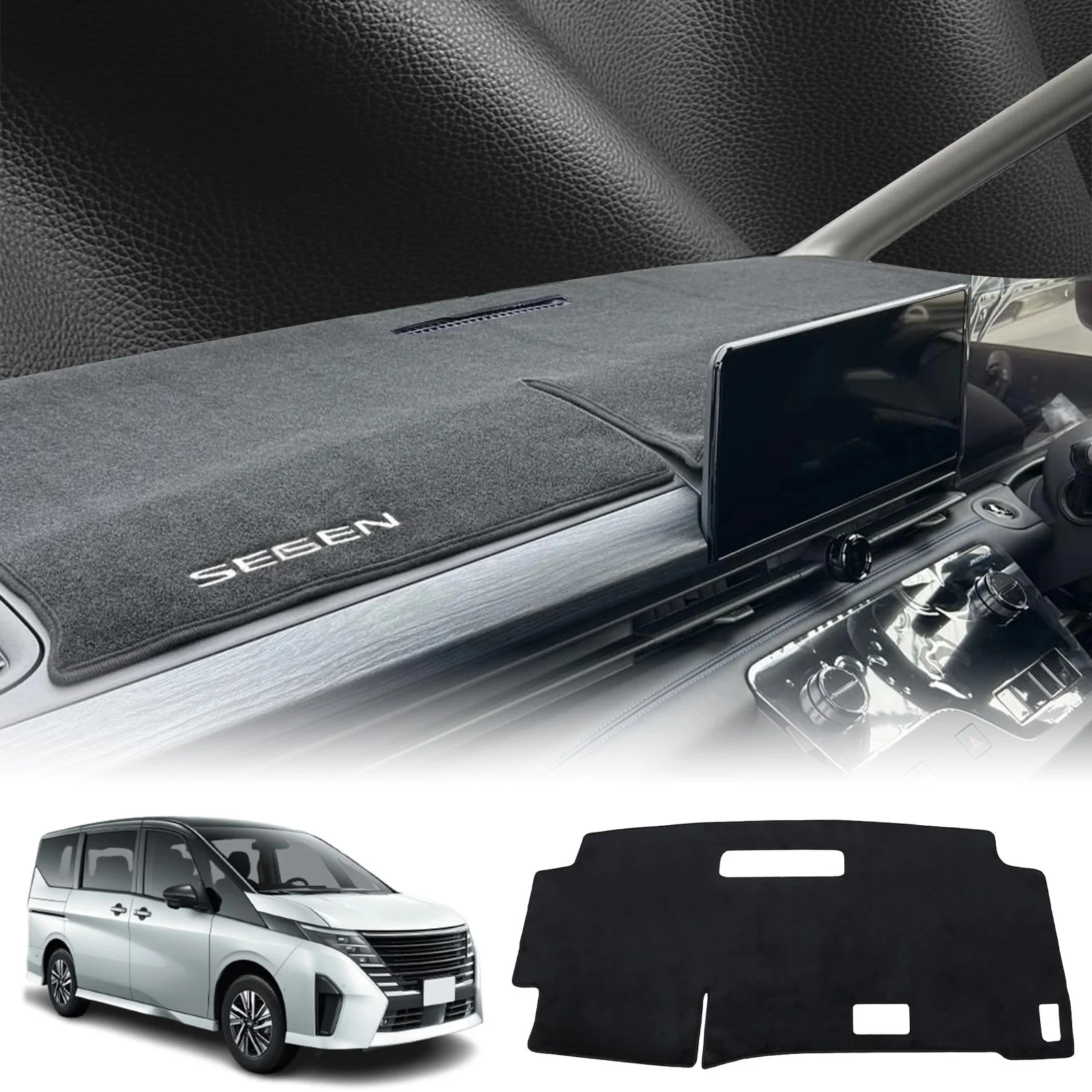 

fit for Nissan Serena C28 2023 2024 2025 2026 RHD Car Dashmat Dashboard Cover Pad DashMat Sunshade Protective Carpet Accessories