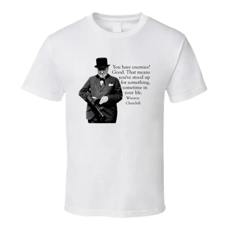 Camiseta clásica con cita de Winston Churchill, leyenda británica PM