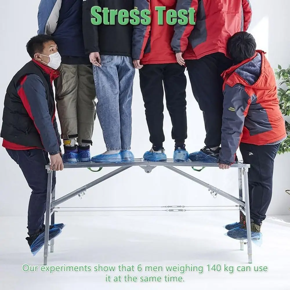 Adjustable Home Engineering Scaffold Workbench, 30-200cm Height Range, Folding Portability