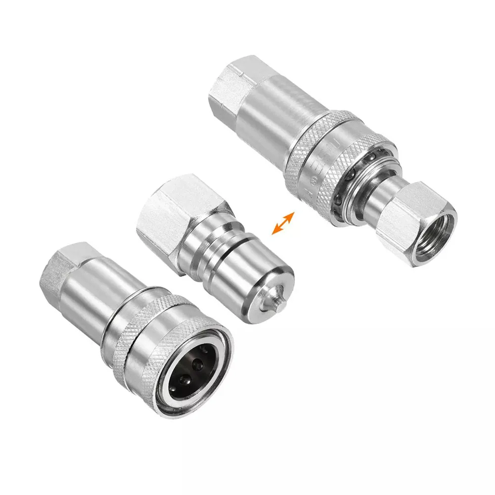 1 Set Hydraulic Quick Connector M14x1.5mm Female Thread Pipe Fittings Quick Change Interface Pneumatic Parts