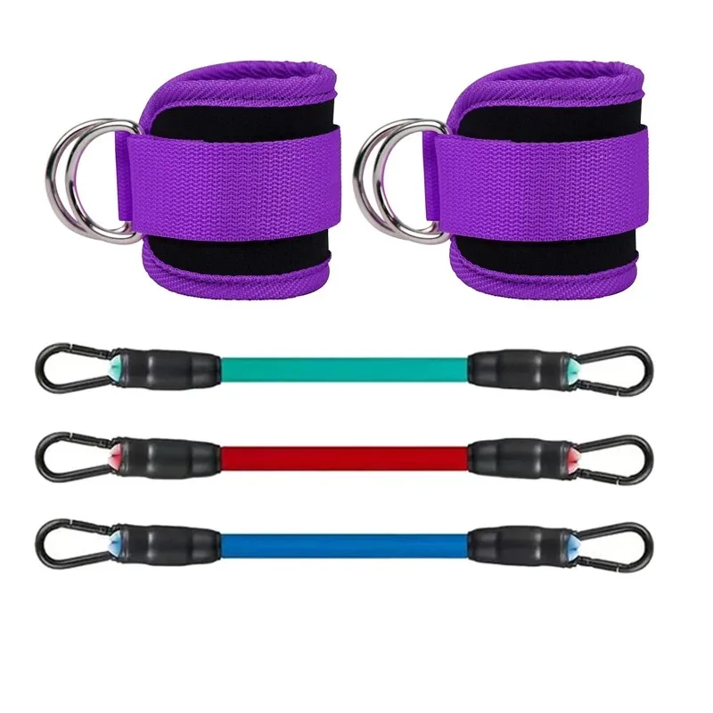 Enkelbandjes Weerstandsbanden Set Fitness Workout Oefenapparatuur Enkelgewicht Yoga Elastische Fitnessband Voor Gym Man Vrouw
