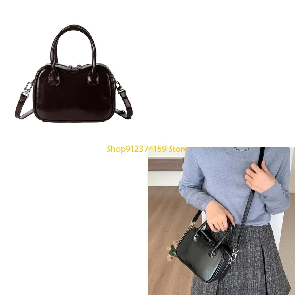 

G5AE Trendy Women's Crossbody Bag PU Leather Shoulder Purse Handbag for Daily Wear