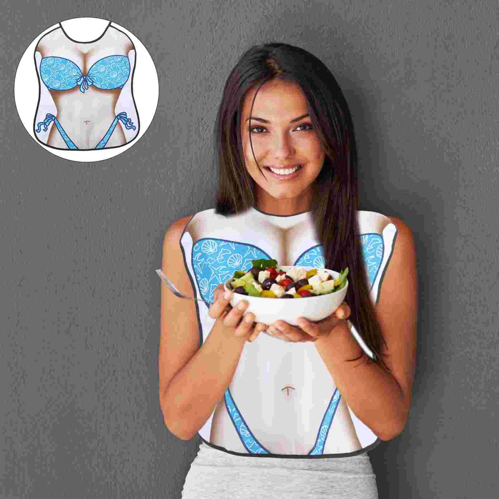 

Party Funny Bib Reusable Apron Adjustable Aprons for Adults Elderly Cloth Bibs Decor Decorative Prank