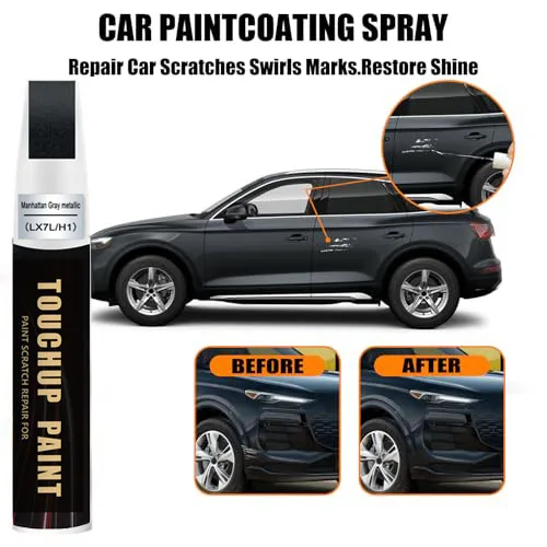 LX7L/H1 Manhattan Gray Metallic Touch Up Paint Compatible With Audi Exact Match Car Paint Pen Scratch Repair