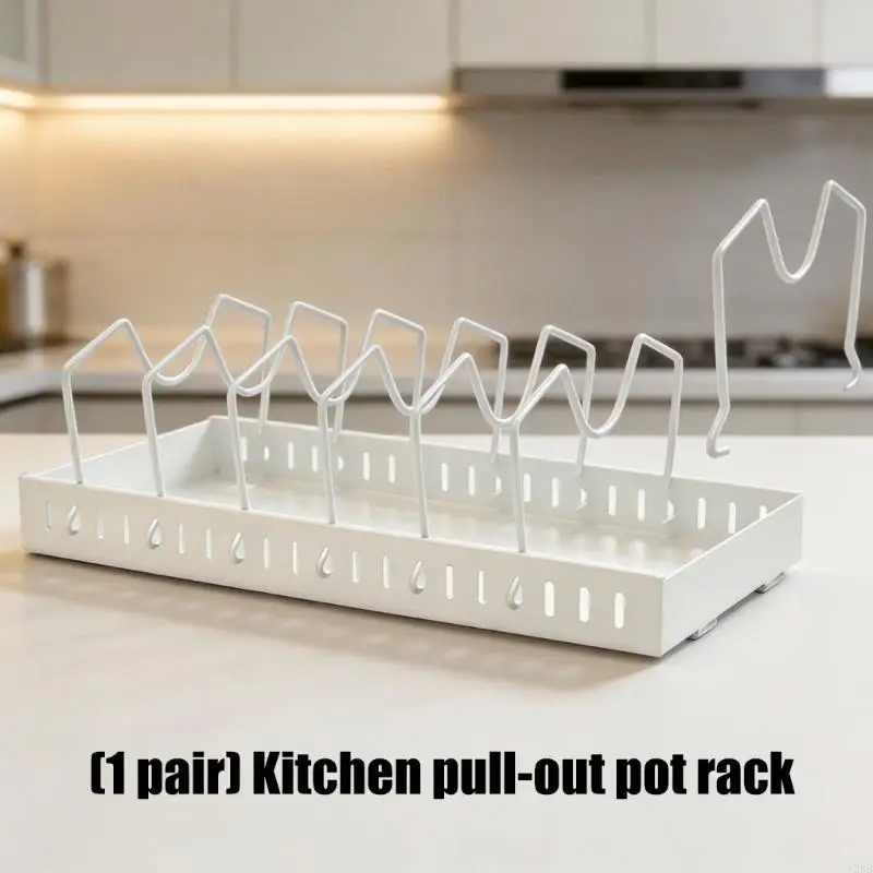 Double Layer Pull Out Cookware System Corrosion Resistant Carbon Steel For Small Kitchen Space Management A2BB