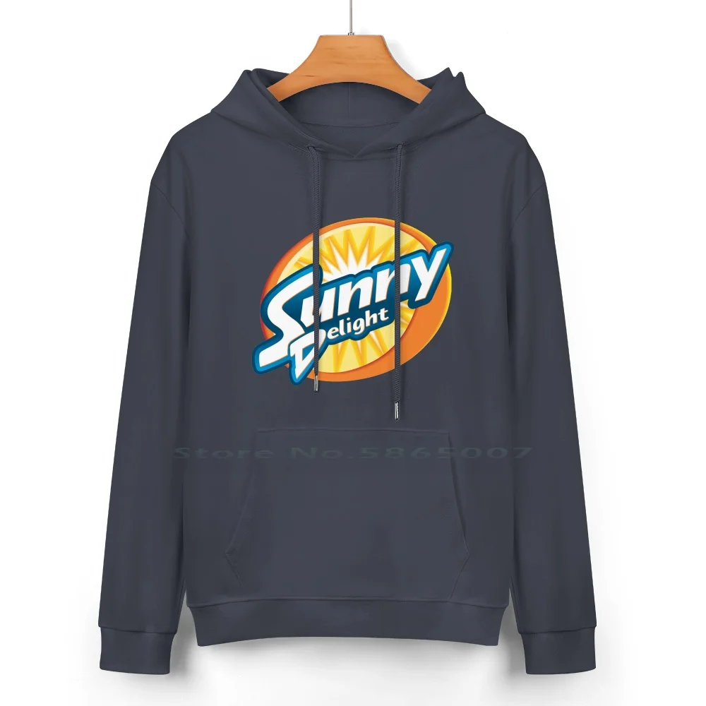 Sunny Delight Pure Cotton Hoodie Sweater 24 Colors Fruit Juice Sunny D Orange Juice 100% Cotton Hooded Sweatshirt For Women Men