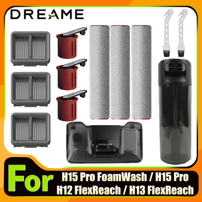 

Dreame H15 Pro /H15 Pro FoamWash /H12 Flexreach /H13 Flexreach Accessories Brush Roller Hepa Filter Replacement Spare Parts