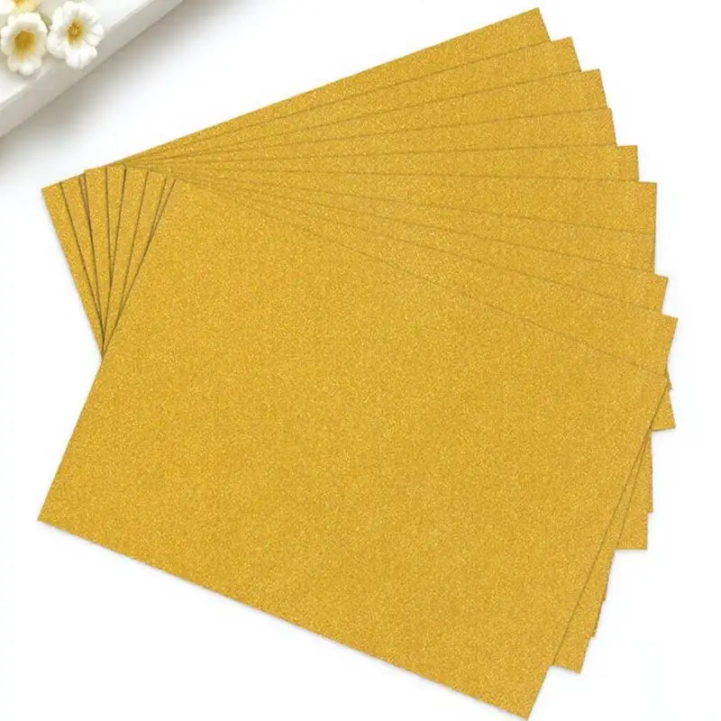 10 قطعة A4 بريق ورقة بطاقة واحدة الوزن الثقيل المبهر صدمة لبطاقات عيد الميلاد بطاقات المعايدة بريق ورقة