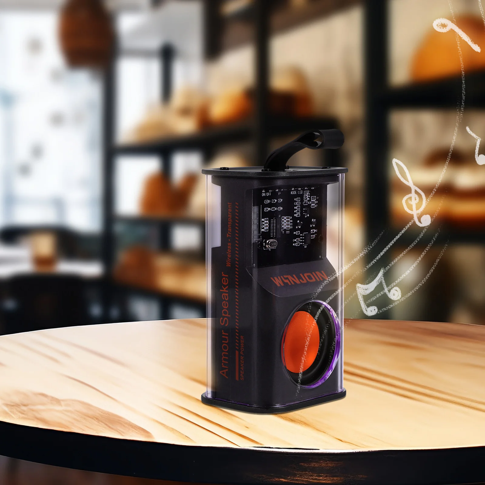 

Speaker Portable Wireless LED Bass Travel Stereo for Indoor Outdoor Gatherings Portable Speaker Speakers with Lights