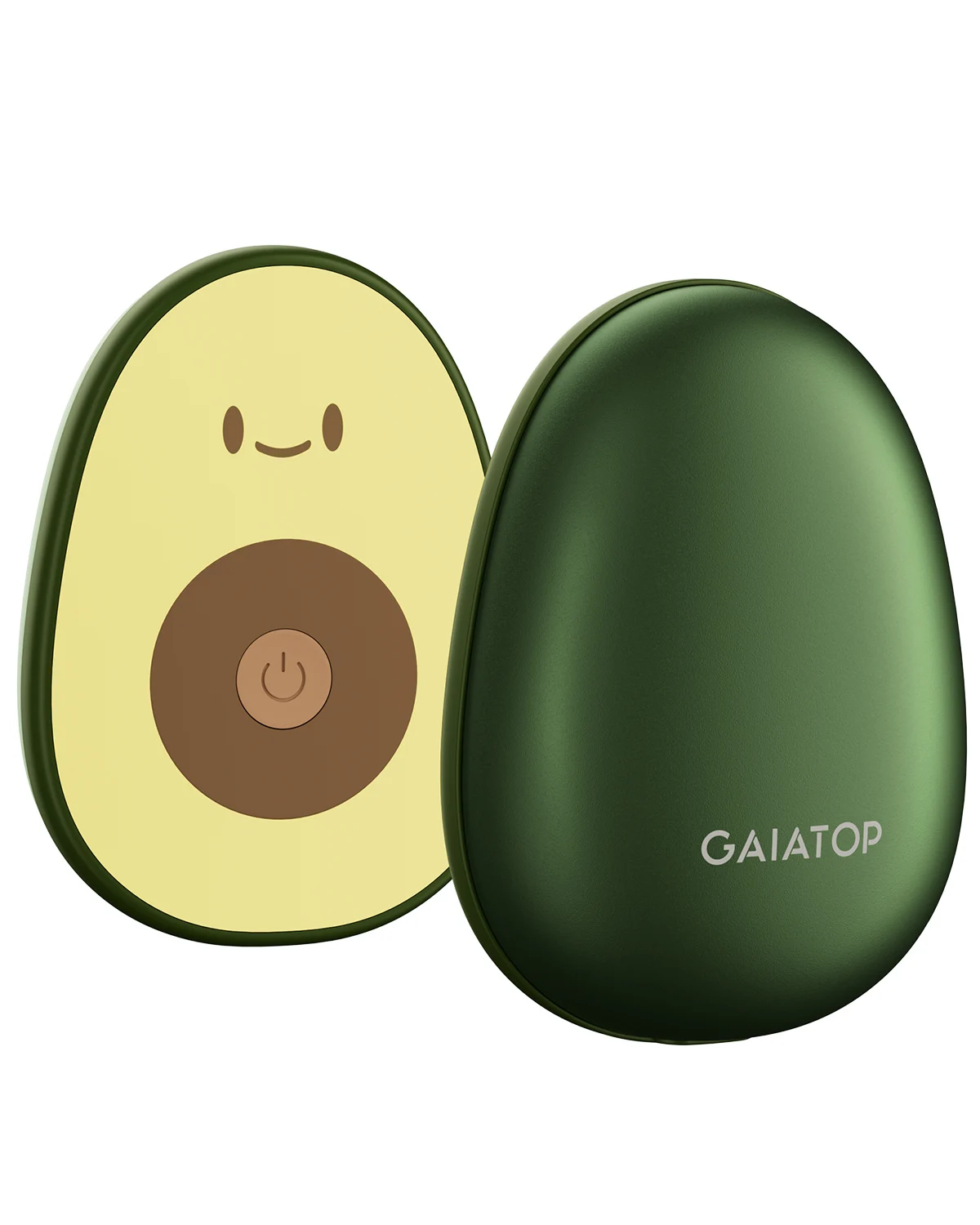 GAIATOP And Warmer Rechargeable 2-Piece Set, 4000 Mah Battery Avocado Shaped Electric Hand Warmer With 2 Usb Cables