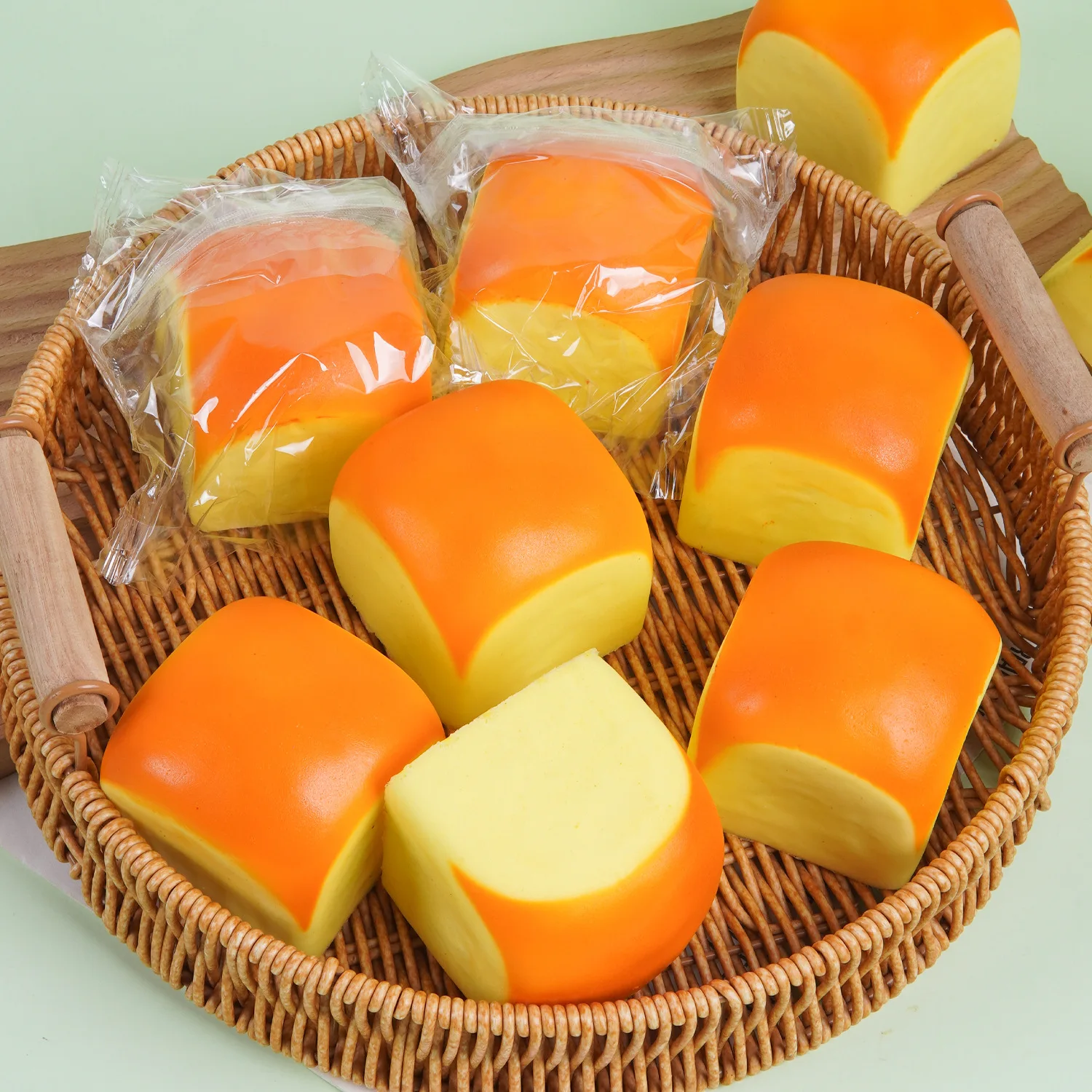 Artificial PU Hawaiian Bread Model Slow Rebound Bread Fake Bakery Food Prop Kitchen Living Room Desktop Decoration Home Decor