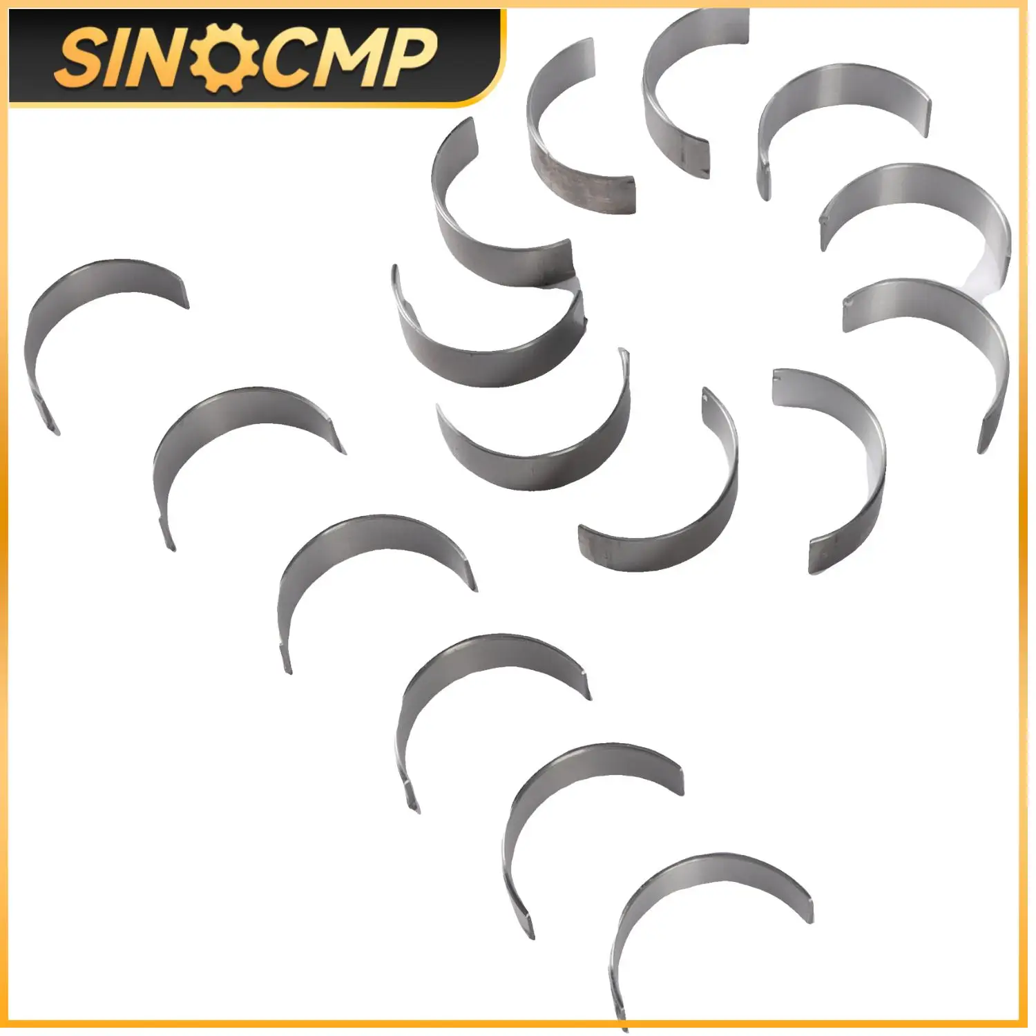 

16pcs Connecting Conrod Bearing Shells Set STD 278 030 00 60 278 030 01 60 For Mercedes-Benz M157 M278 4.6T 4.7T 5.5T V8