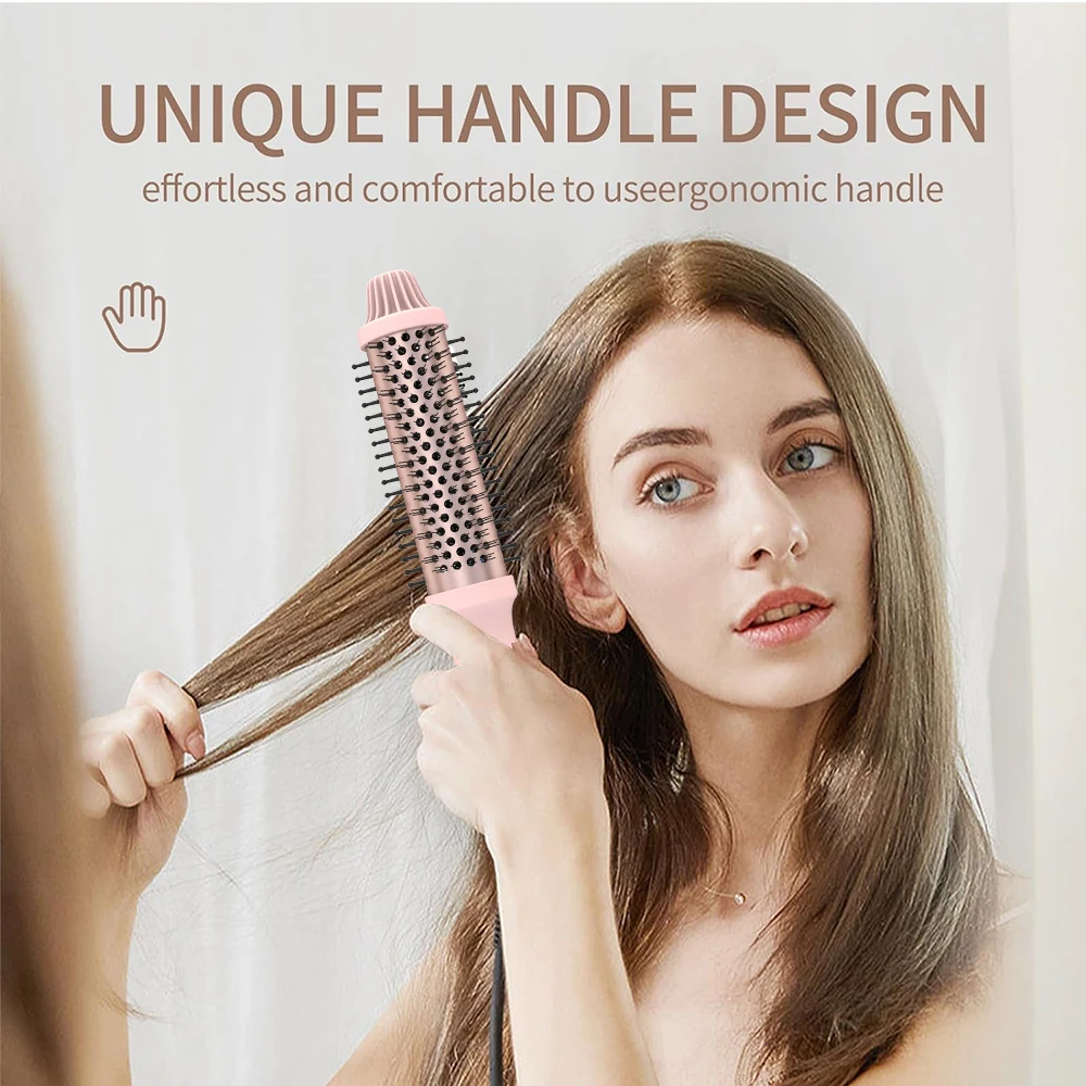 فرشاة ليزارو ويف كيرلينج 2 في 1، فرشاة ساخنة محمولة، قضيب تجعيد احترافي، فرشاة تصفيف الشعر، أداة تصفيف الشعر