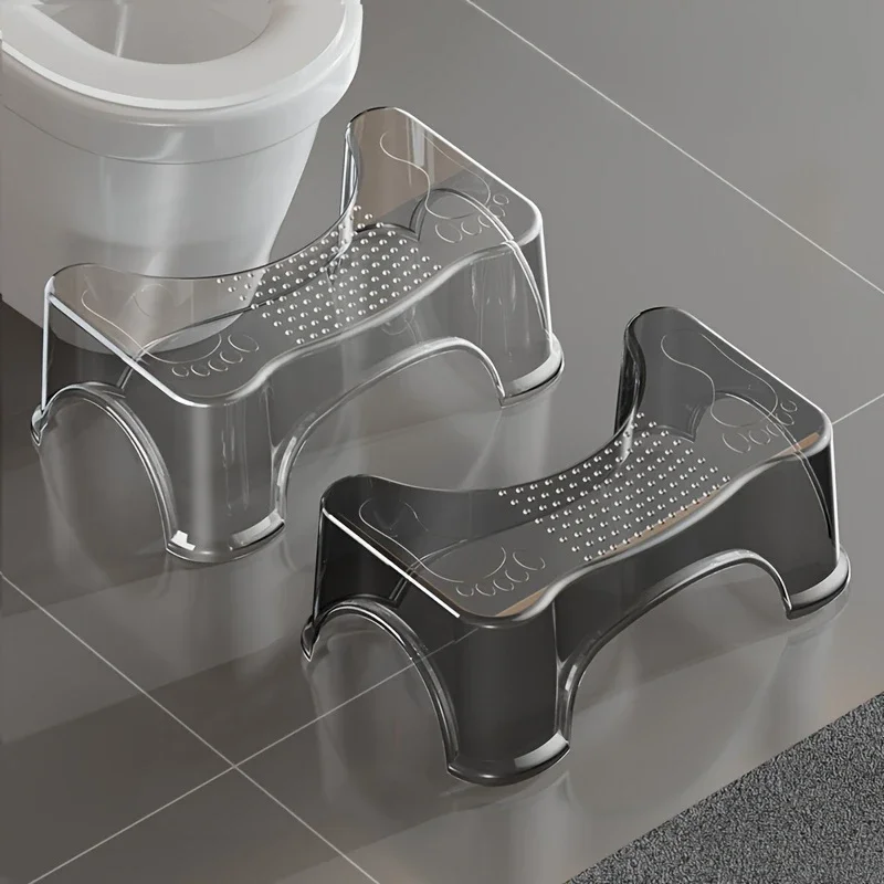 Modern design high toilet seat with waterproof anti-slip footrest, thick squatting platform for adults and elderly image 2
