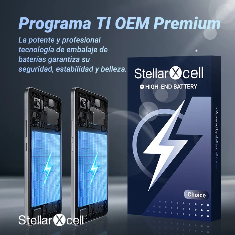 Batería StellarXcell Choice para Samsung S22 S23 S24Ultra S21FE S20PLUS S10LITE S7Edge S8 S9 EB-BS906ABY EB-BS918ABY 2