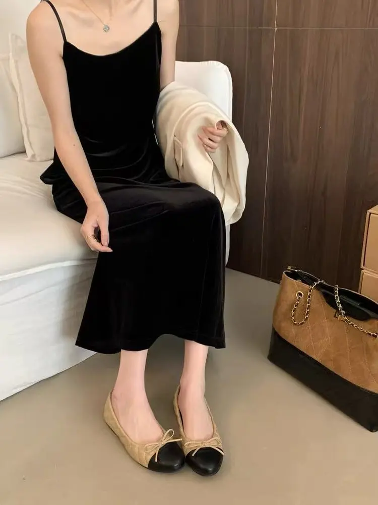 Zweifarbige Damen-Loafer mit Schleife und flachem Absatz, zum Hineinschlüpfen, runde Zehenpartie, bequeme Vintage-Schuhe für Büro, Alltag, Party – Detail 5