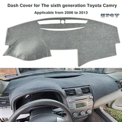 Suitable for Toyota 6th generation Camry 2006 2007 2008 2009 2010 2011 2012 2013 classic dashboard sun protection mat anti-UV sunlight anti-reflective sunshade gray polyester anti-slip