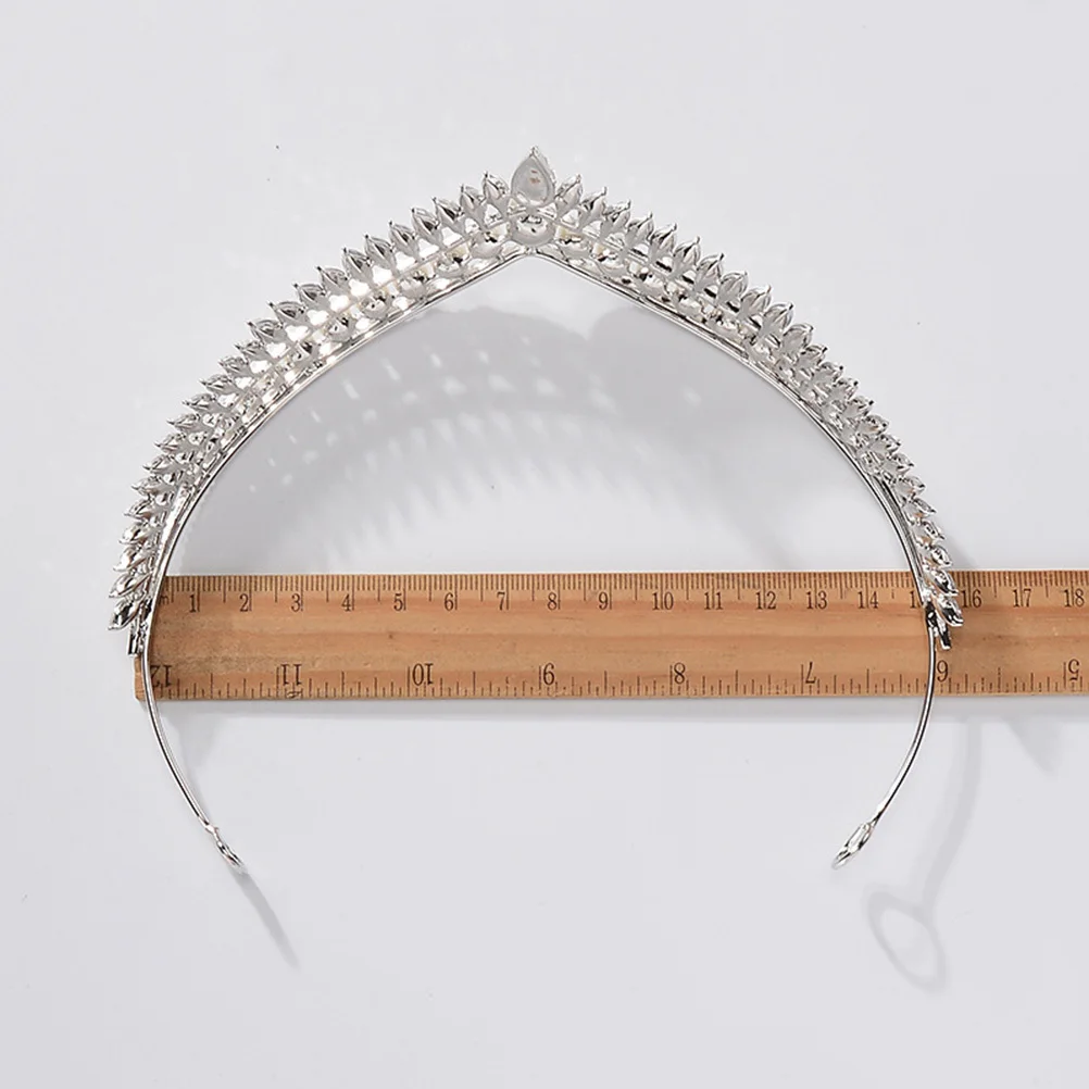 

1Pcs Elegant Pearl Crown Rhinestone Bridal Headpiece Wedding Birthday Banquet Party Decoration Crown Bridal Headwear