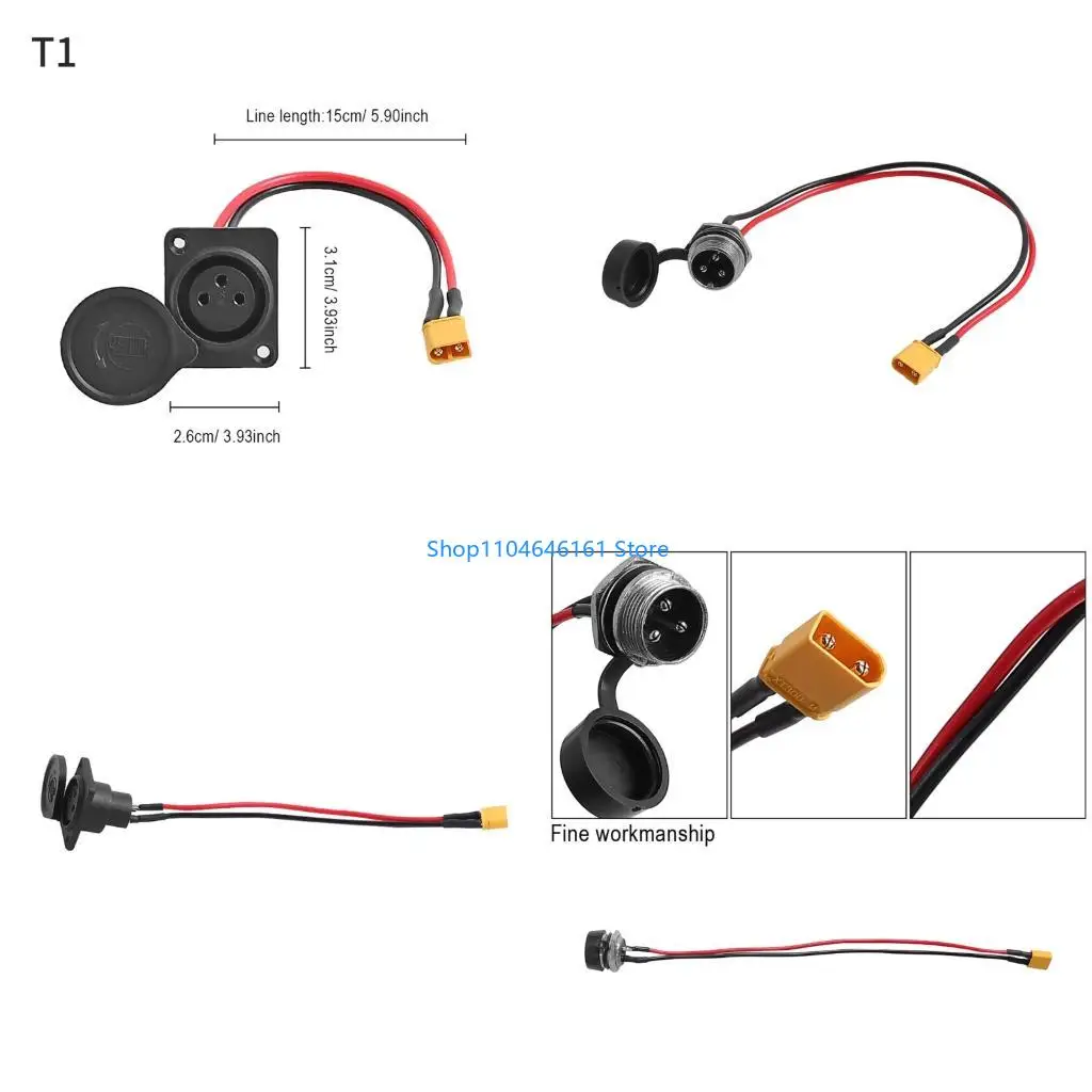 

Электрический скутер 3PIN Зарядной зарядной порт с улучшением электрической защиты
