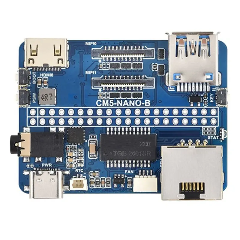 Efficient 2X For Raspberry Pi CM5 Mini Base IO Board NANO B Development For Compute Module 5 CM5-NANO-B