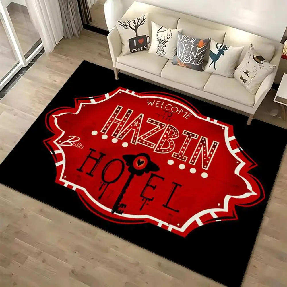 Hazbin H-Hotel Floor Mat Bathroom Absorbent Mat Rugs Simple Door Dirt-resistant Mat Home Kitchen Mat