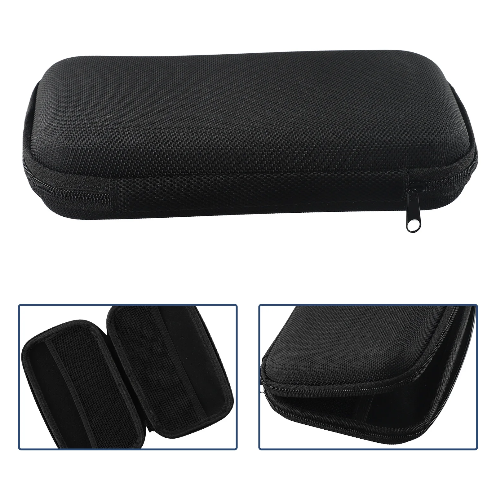 Storage Bag Microphone Case 103g 19.7*11*4.3cm Lapel Zippers Bag Portable Rubber+Solid Wood With EVA Bag Useful