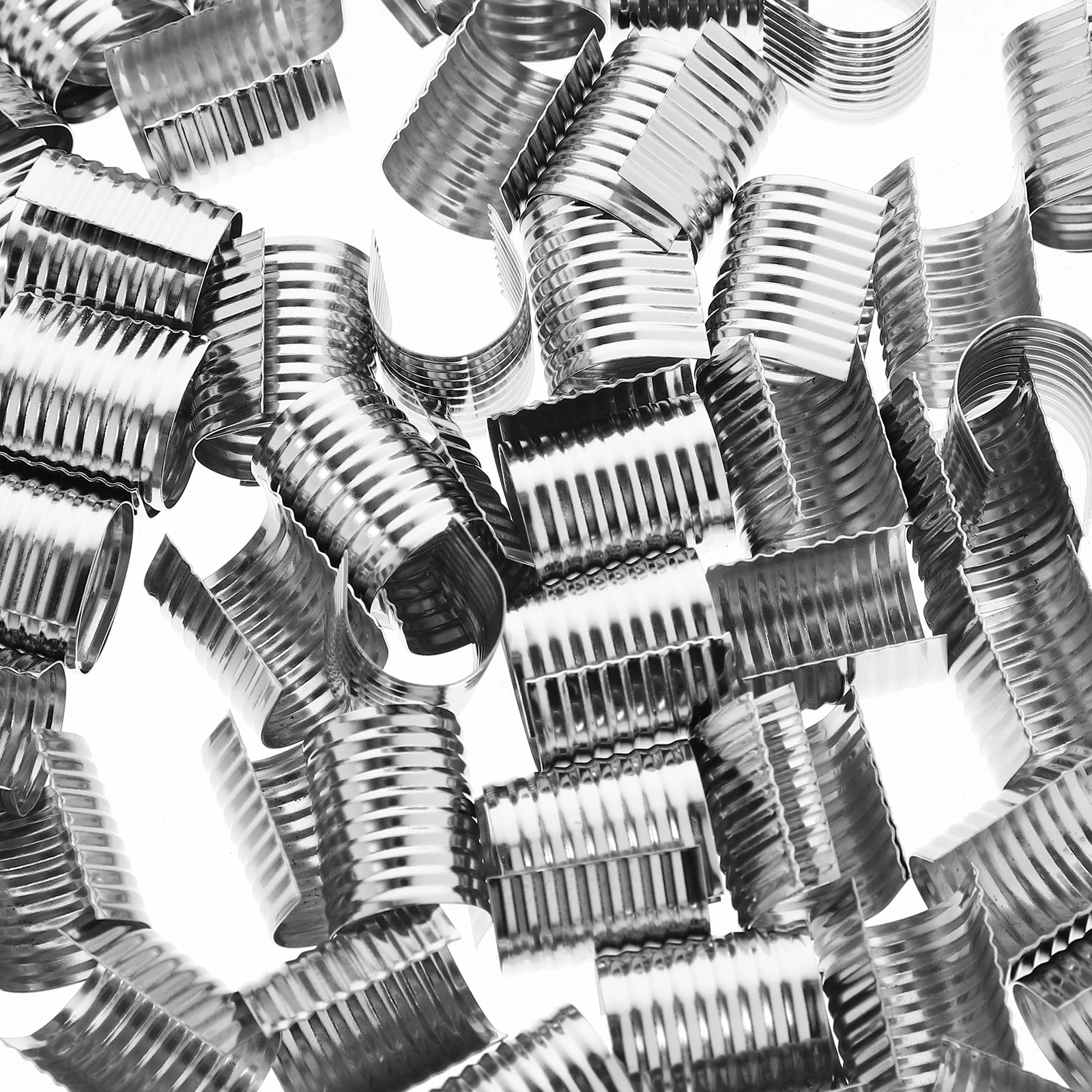 

100pcs Metal Rope Clip Buckle Tassel Cord Clips for Necklace Bracelet DIY Jewelry Making Supplies Fastener
